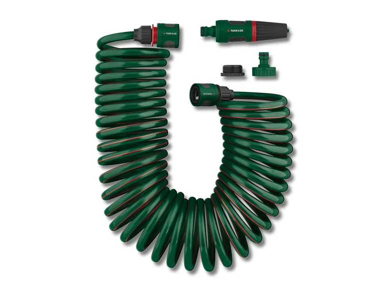 PARKSIDE® Set de tuyau d'arrosage spiralé. 10 m. 3/8