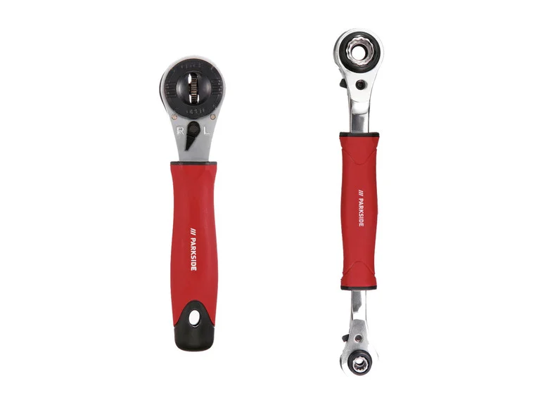 PARKSIDE® Clé multi-cliquet ou cliquet 8 en 1. poignée bi-matière