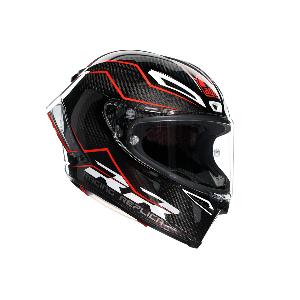 PISTA GP RR PERFORMANTE CARBON/RED - MOTORBIKE FULL FACE HELMET E2206 DOT