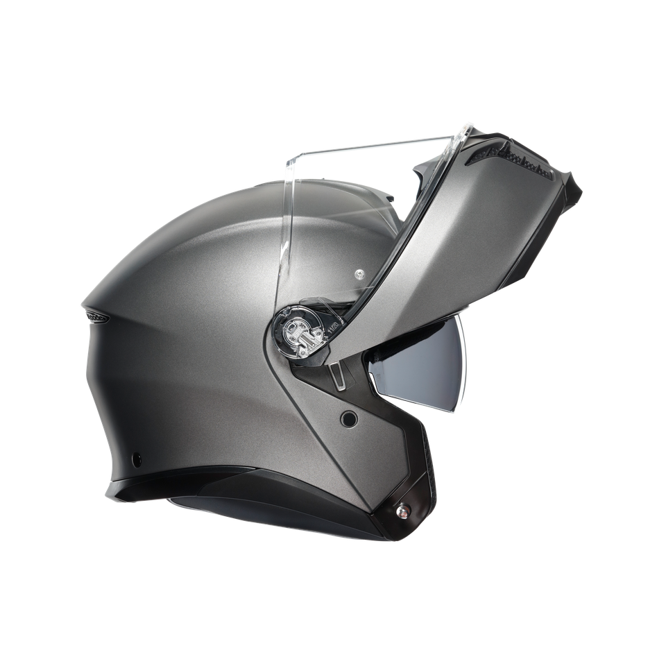TOURMODULAR LUNA GREY MATT - MOTORBIKE FLIP UP HELMET E2206