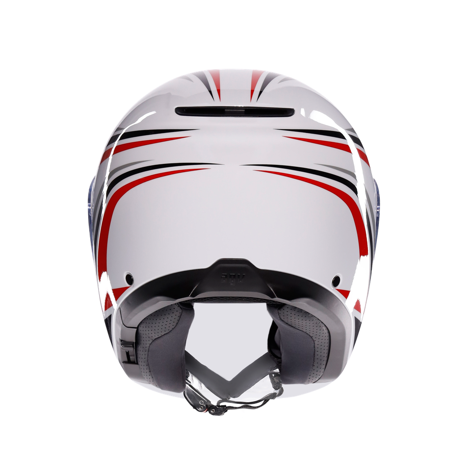 IRIDES TOLOSA BLACK/GREY/RED - MOTORBIKE OPEN FACE HELMET E2206