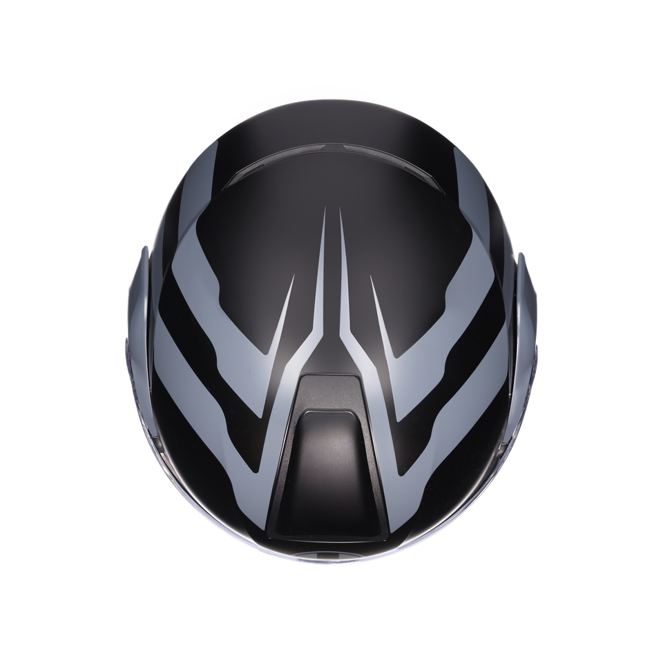STREETMODULAR RESIA MATT BLACK/GREY - MOTORBIKE FLIP UP HELMET E2206