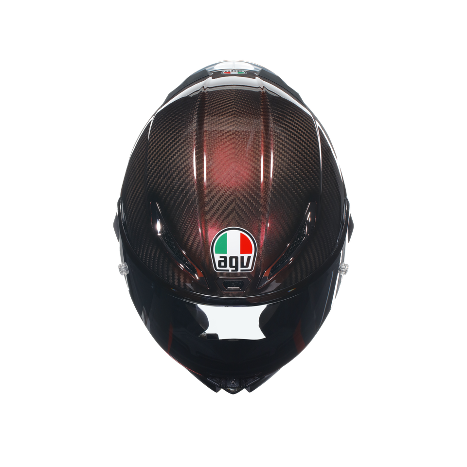 PISTA GP RR MONO RED CARBON - MOTORBIKE FULL FACE HELMET E2206 DOT