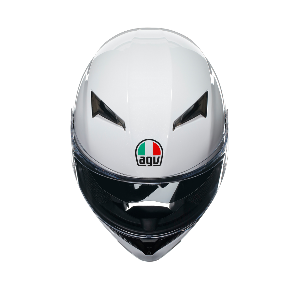 K3 MONO SETA WHITE - MOTORBIKE FULL FACE HELMET E2206