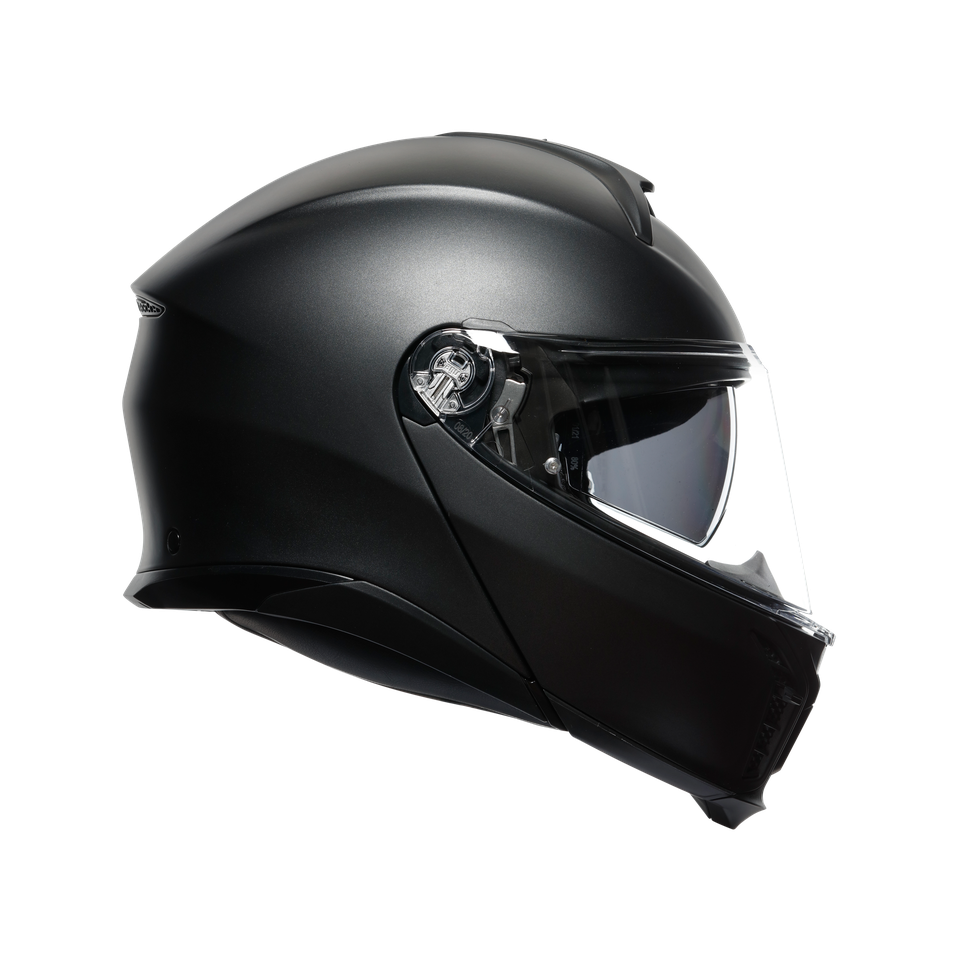TOURMODULAR MATT BLACK - MOTORBIKE FLIP UP HELMET E2206