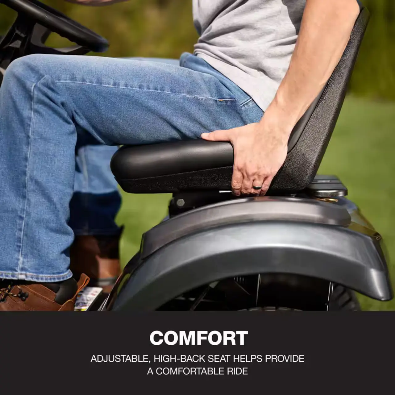 Super Bronco XP 50 in. Fabricated Deck 24 HP V-Twin Kohler 7000 Series Engine Hydrostatic Drive Gas Riding Lawn Tractor