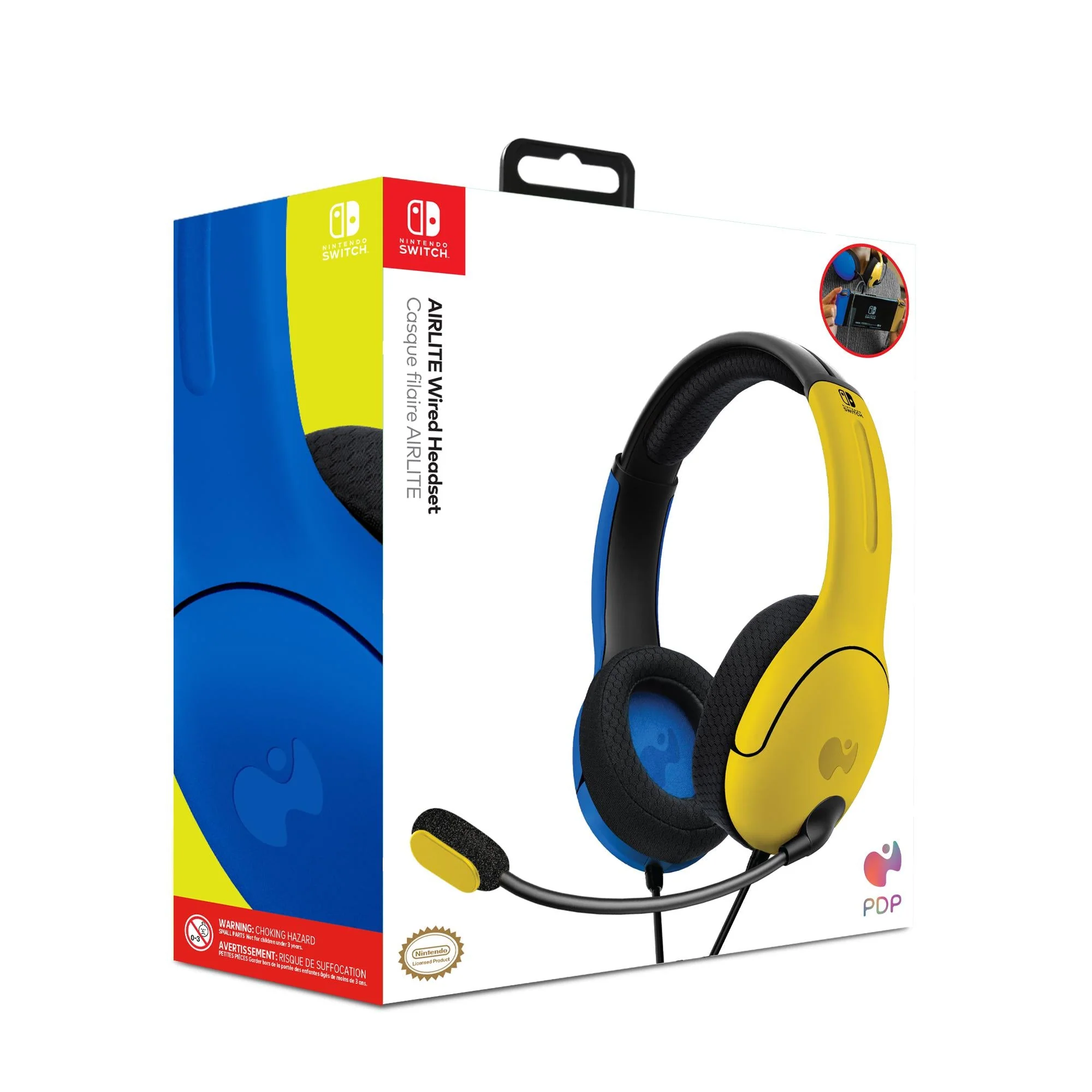 PDP Nintendo Switch Kablet Headset LVL40 Gul/Blå