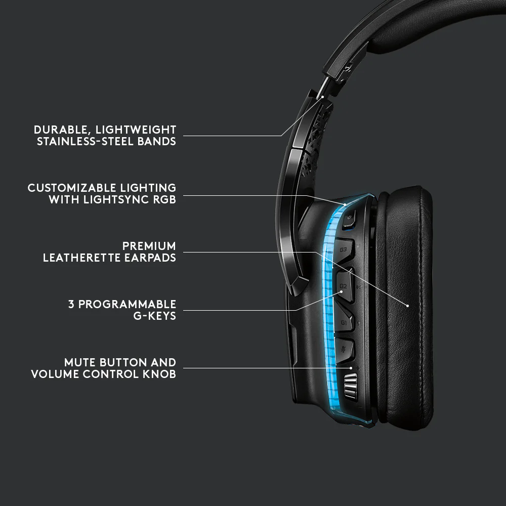Logitech G935 Wireless 7.1 LIGHTSYNC Gaming-Headset