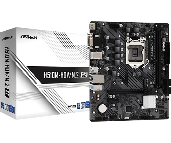 ASRock H510M-HDV/M.2 SE LGA1200 DDR4  - Bundkort