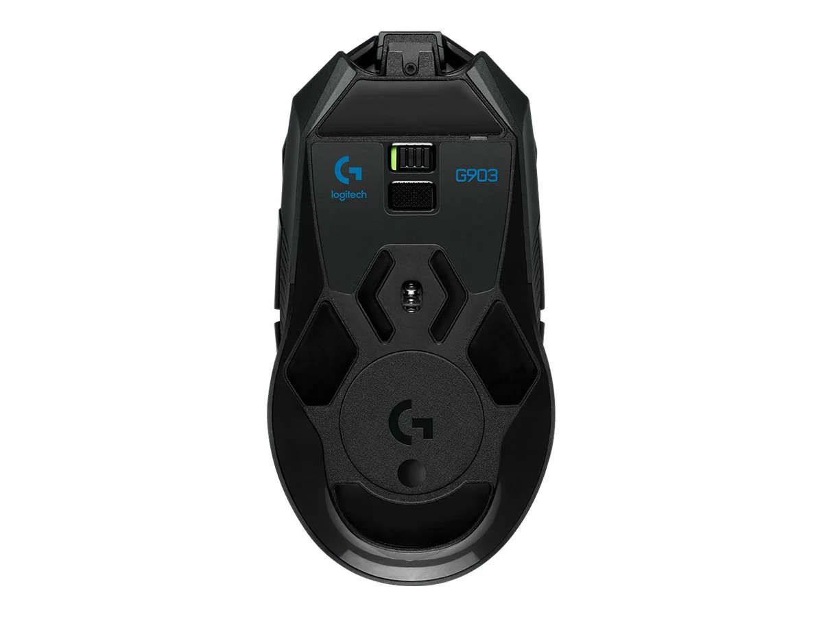 Logitech Wireless Gaming Mouse G903 LIGHTSPEED HERO 16K Sensor Optisches Funkkabel Schwarz