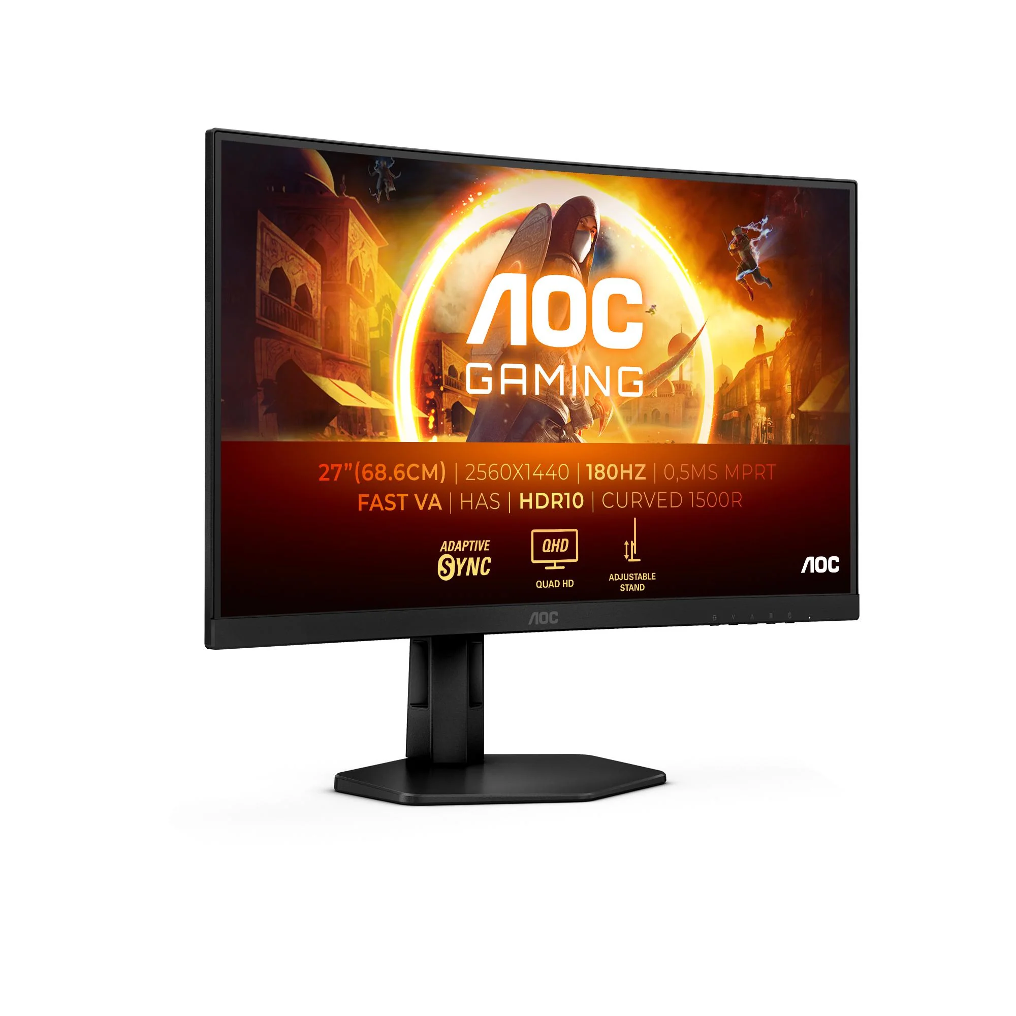 AOC Gaming CQ27G4X 27 QHD Curved Skærm - 180Hz