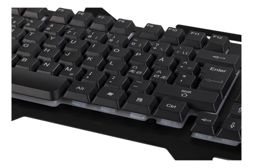 DELTACO GAMING GAM-042 Tastatur Membran RGB Kabling Nordisk