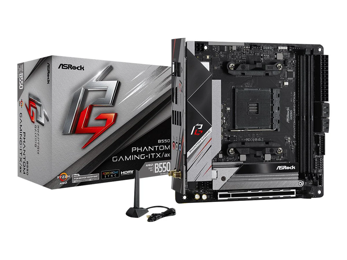 ASRock B550 Phantom Gaming-ITX/ax Mini ITX AM4 AMD B550