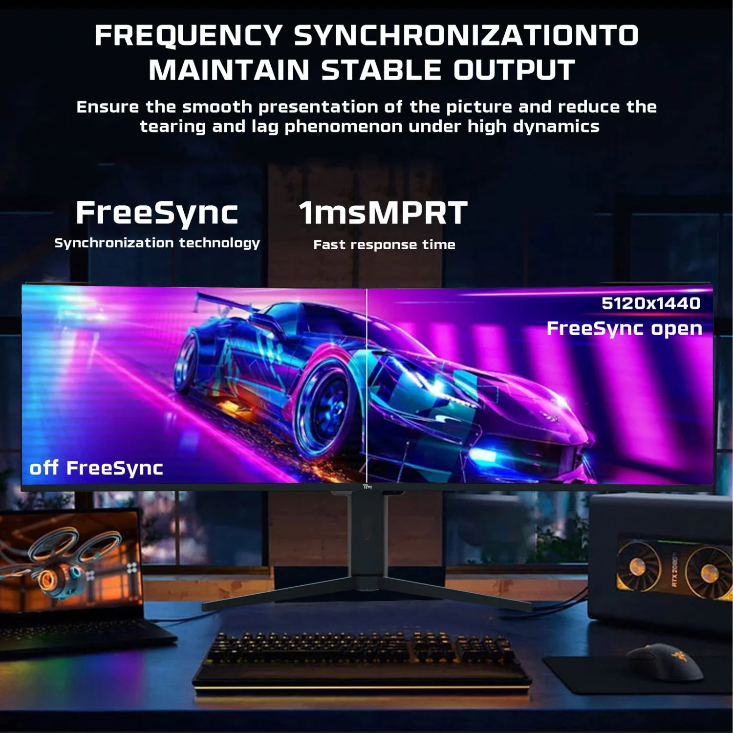 TWISTED MINDS CURVE GAMING MONITOR 49 5K/2K - 75HZ