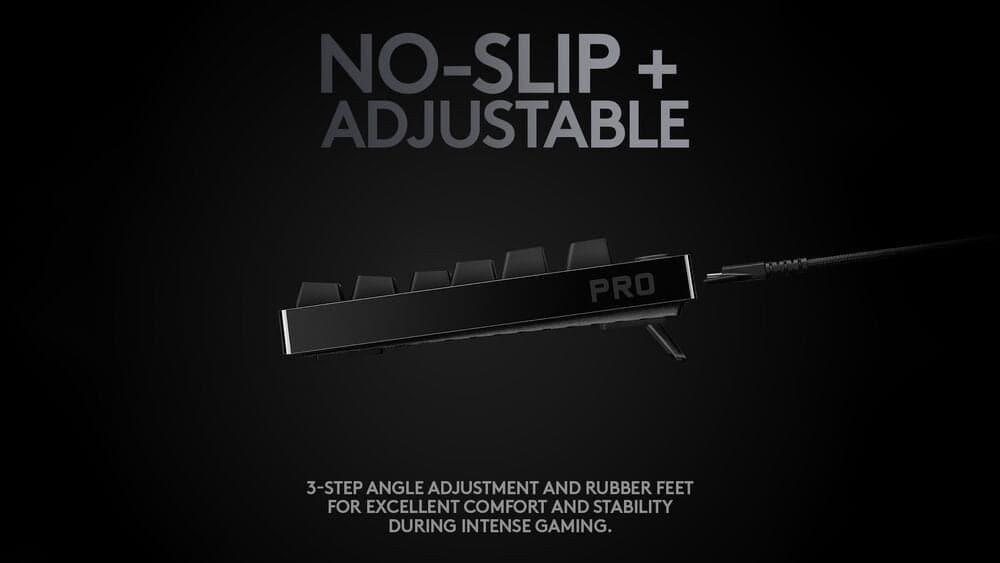 Mechanische Gaming-Tastatur Logitech G PRO– SCHWARZ– USB– NORDIC