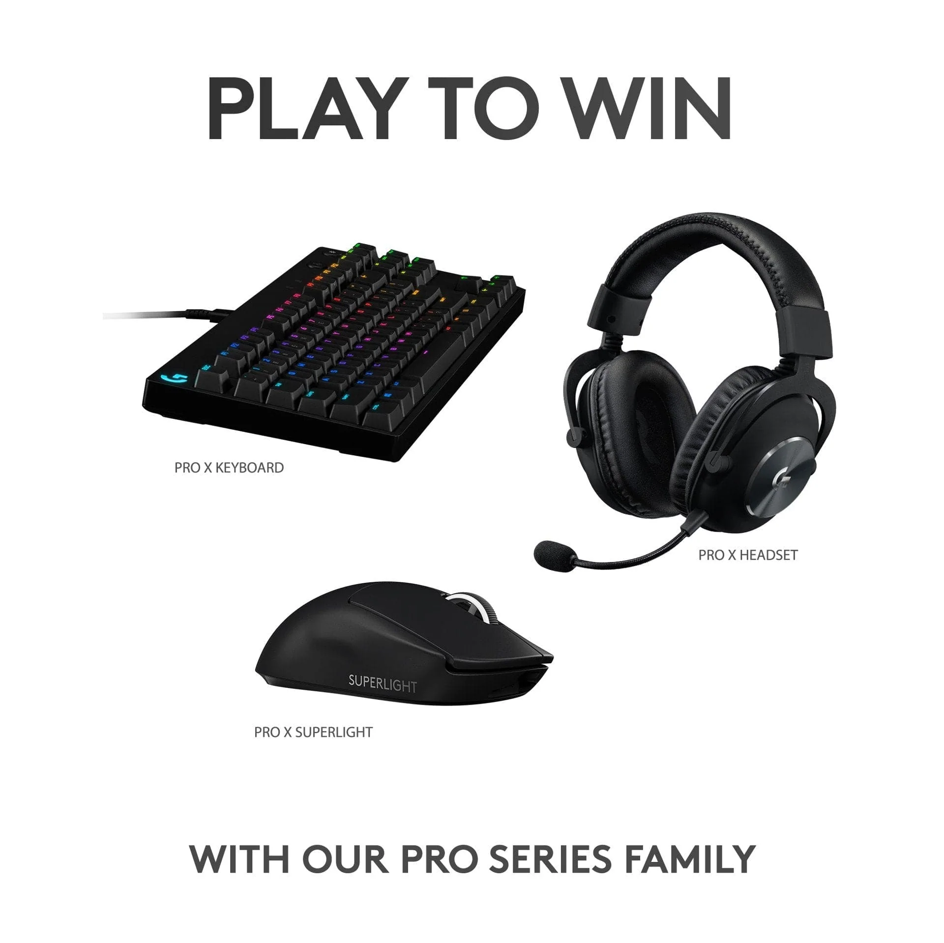 Logitech - PRO X SUPERLIGHT Kabellose Gaming-Maus - Schwarz