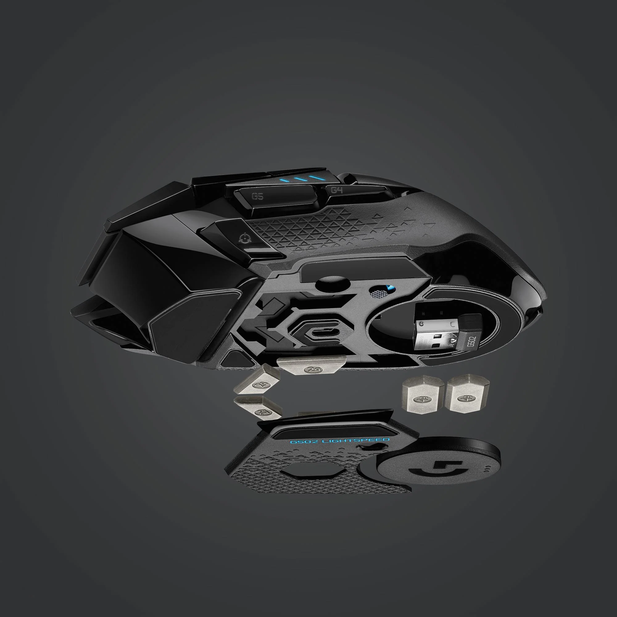Logitech G502 Lightspeed Wireless - Gaming Mus - Sort