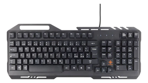 DELTACO GAMING GAM-042 Tastatur Membran RGB Kabling Nordisk