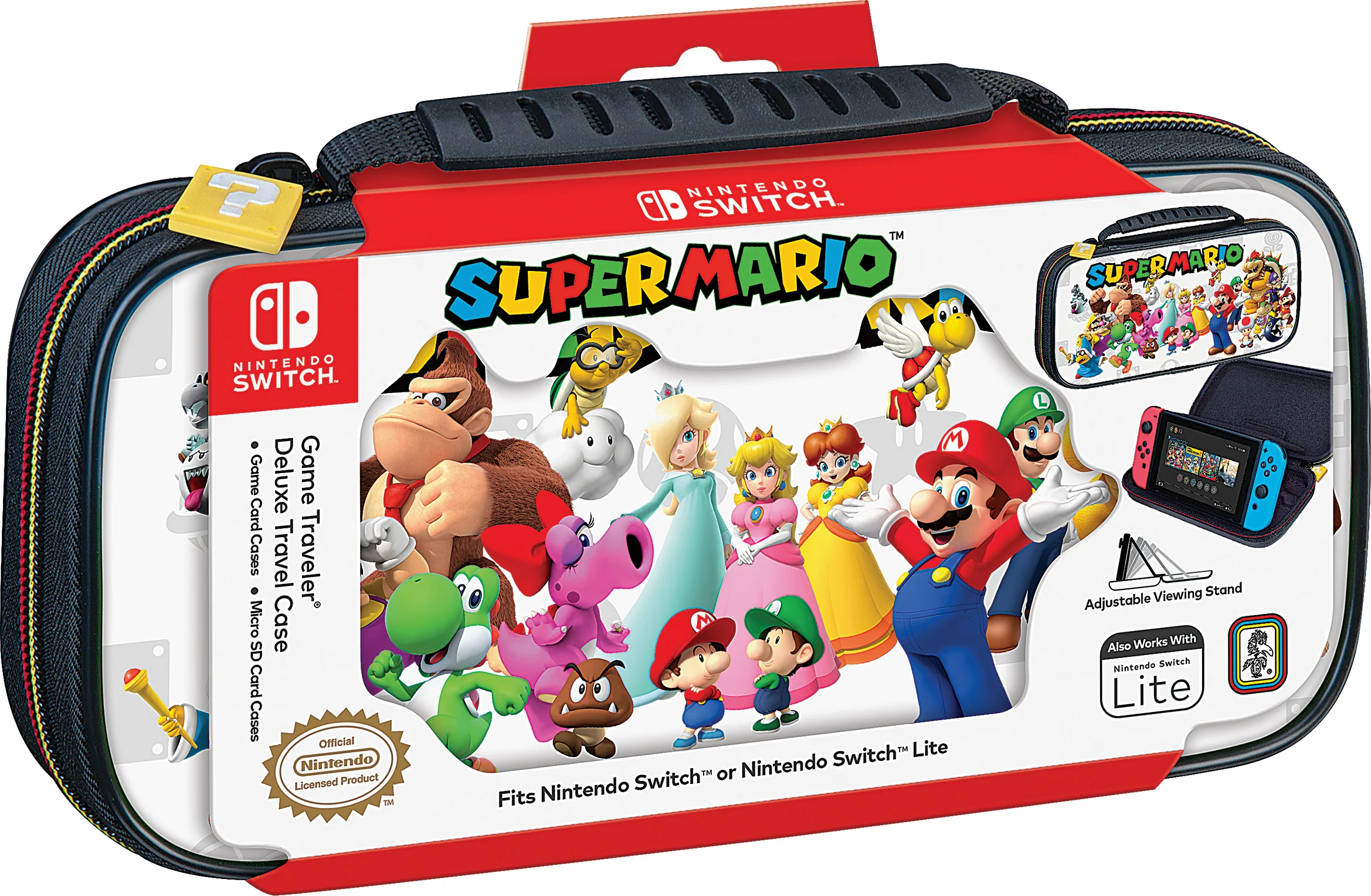 Nintendo Switch Game Traveler Deluxe Travel Case - Super Mario Team