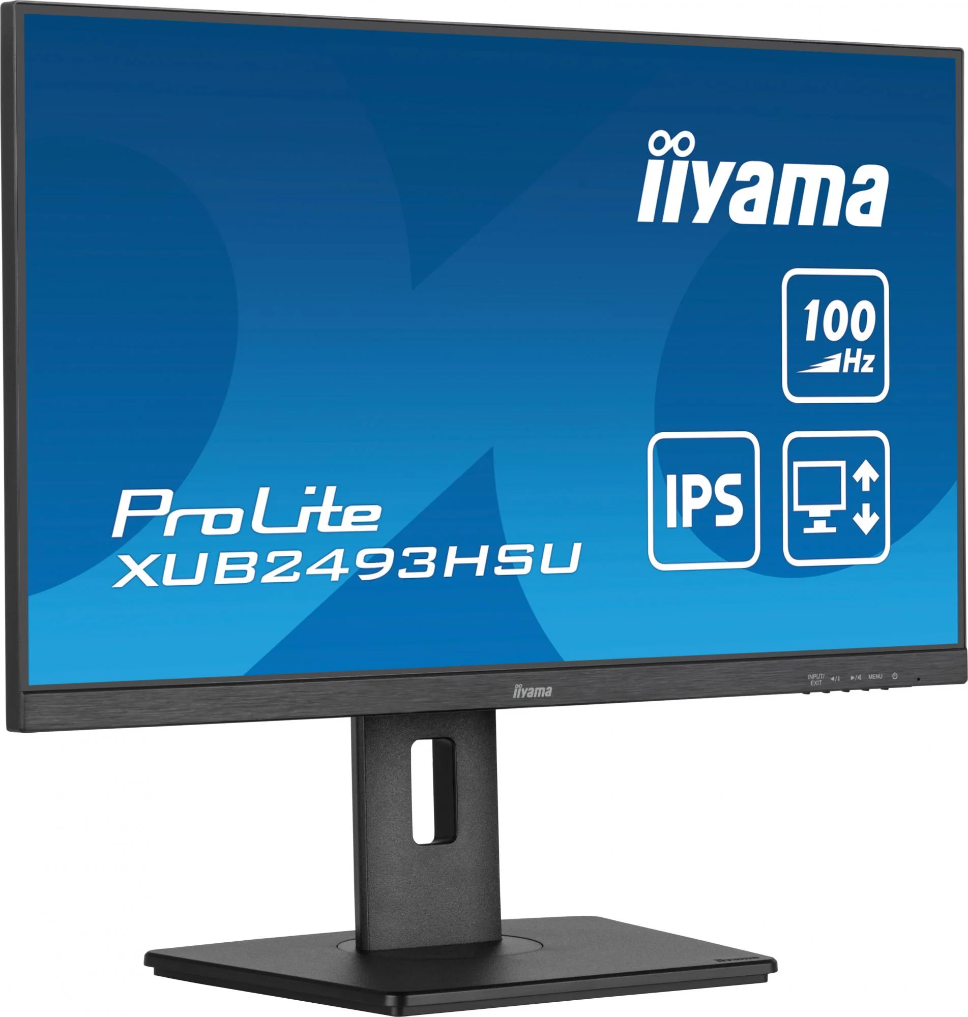 iiyama ProLite XUB2493HSU-B6 24 1920 x 1080 (Full HD) HDMI DisplayPort 100Hz Pivot Skærm