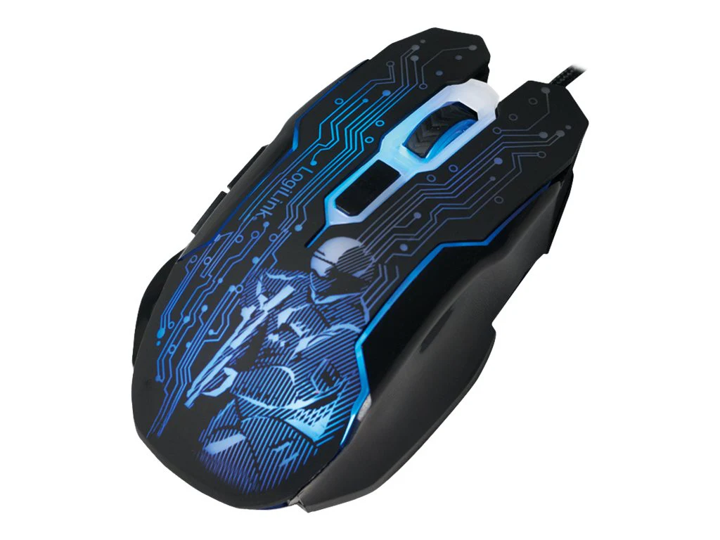 Optisches Kabel f眉r LogiLink Gaming-Maus. Schwarz