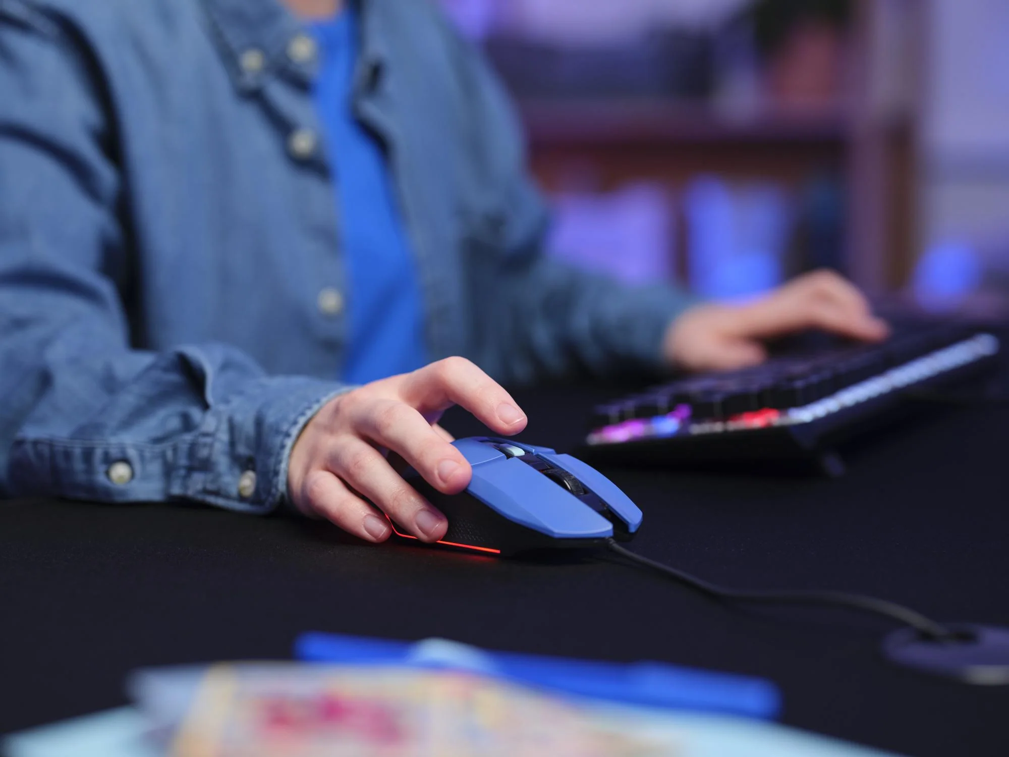 TRUST GXT109B FELOX GAMING MUS- BLÅ