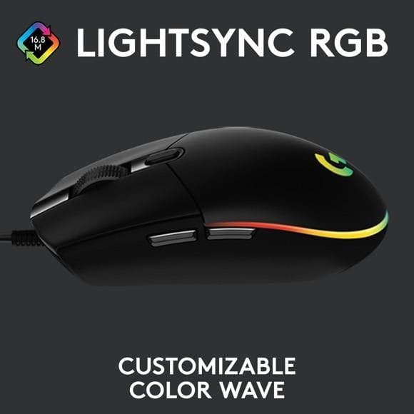 Logitech - G203 LIGHTSYNC Gaming-Maus schwarz