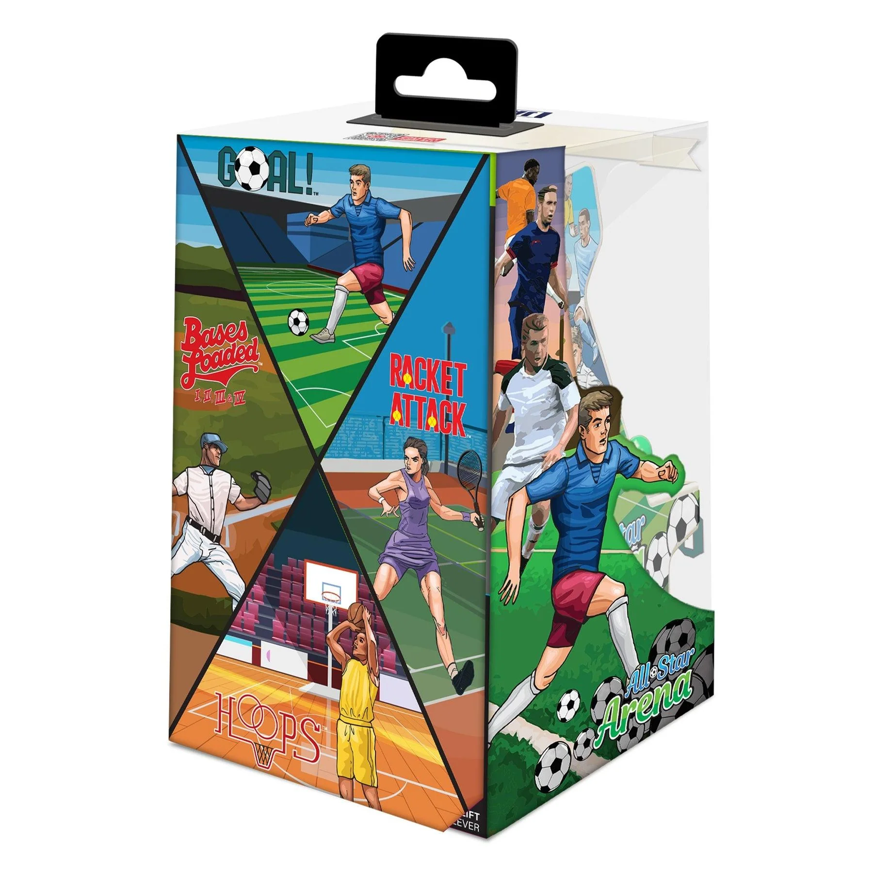 MY ARCADE. MICRO PLAYER 6.75 ALL-STAR ARENA COLLECTIBLE RETRO (307 GAMES IN 1). WHITE