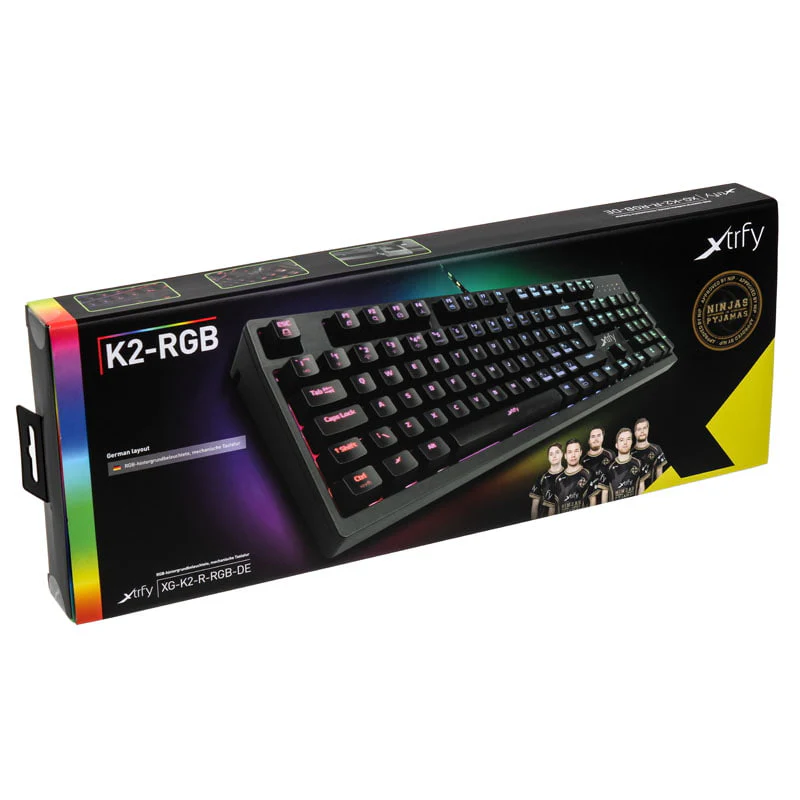 Xtrfy K2 Gaming-Tastatur mit RGB-LED