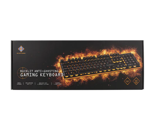 DELTACO GAMING GAM-021 Tastatur Membran Orange Kabling Nordisk