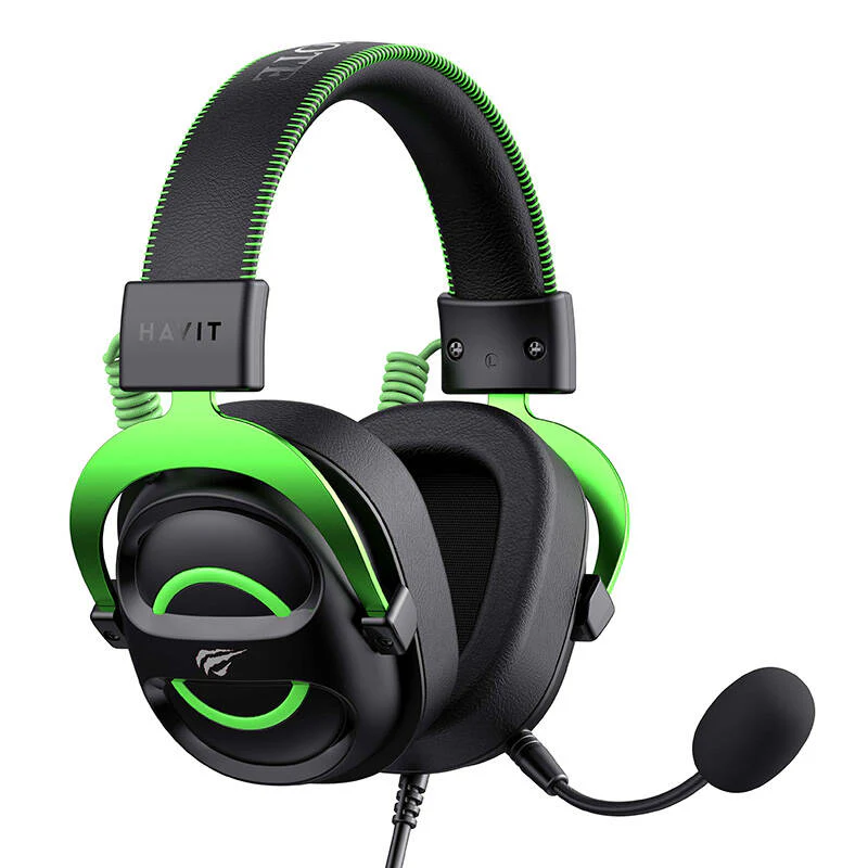 Gaming Headphones Havit H2002E (Black-Green)