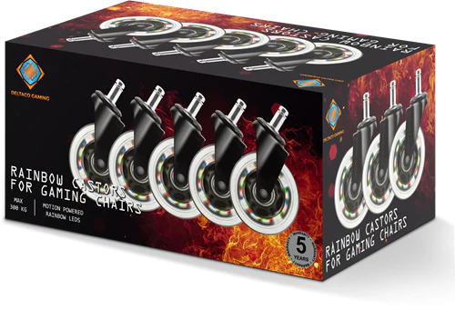 Deltaco Gaming RGB Caster Gaming Chair