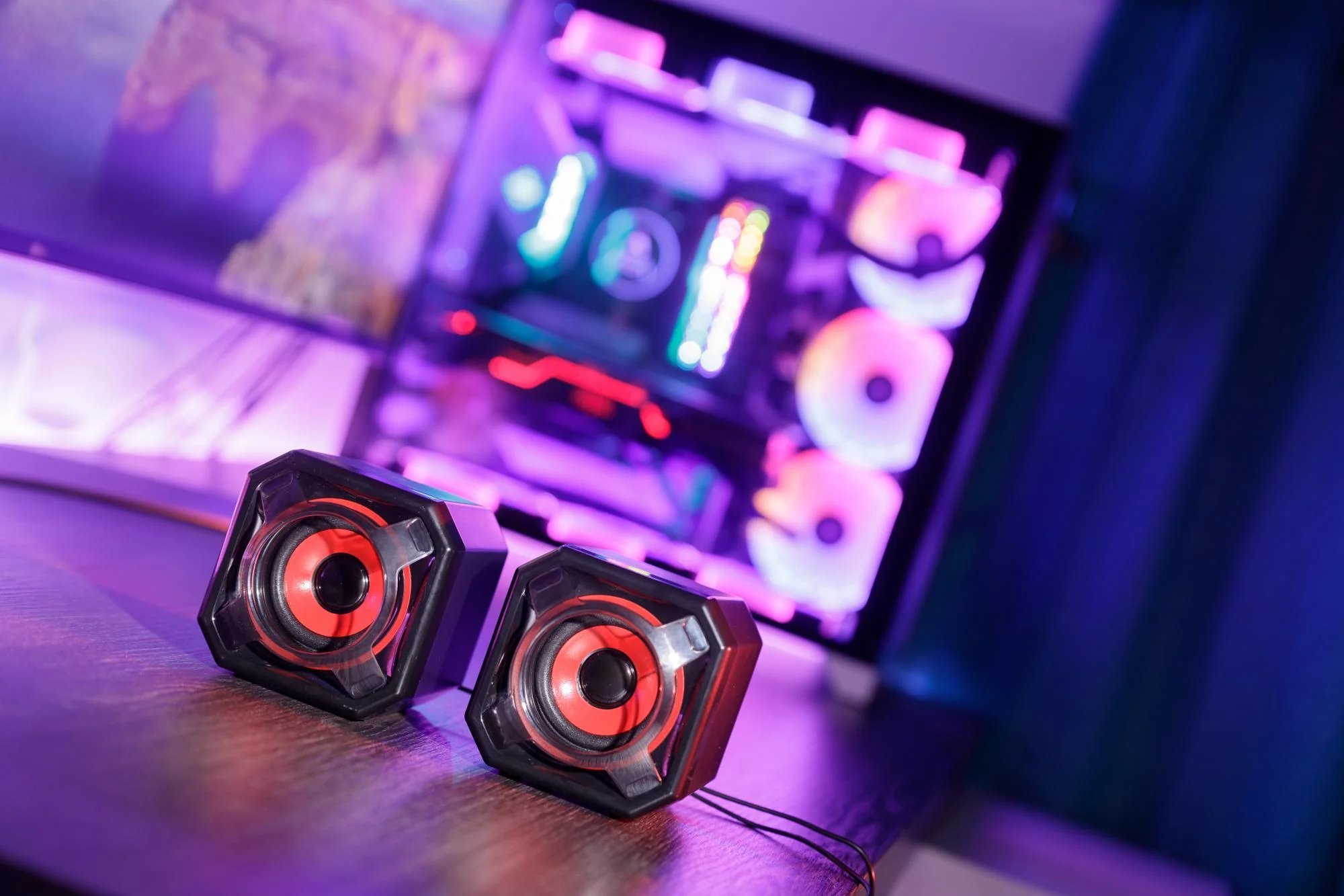 SUREFIRE - Gator Eye Gaming Højttaler. Rød