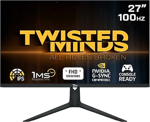 TWISTED MINDS FLAT GAMING MONITOR 27 FHD - 100HZ