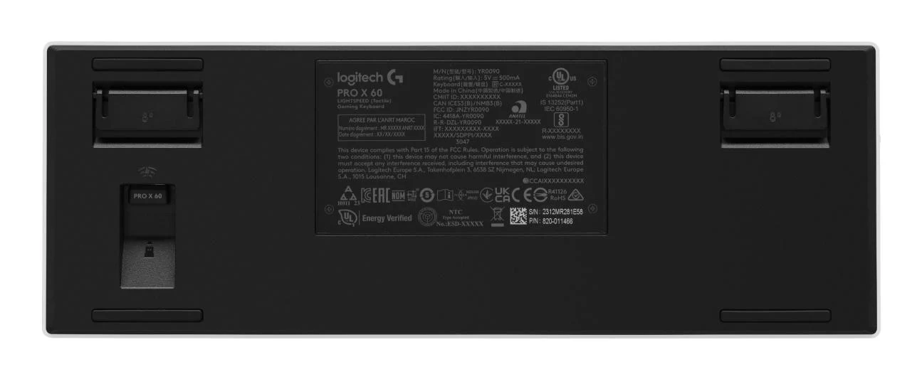 Logitech - G PRO X 60 LIGHTSPEED Wireless Gaming Keyboard - Nordic