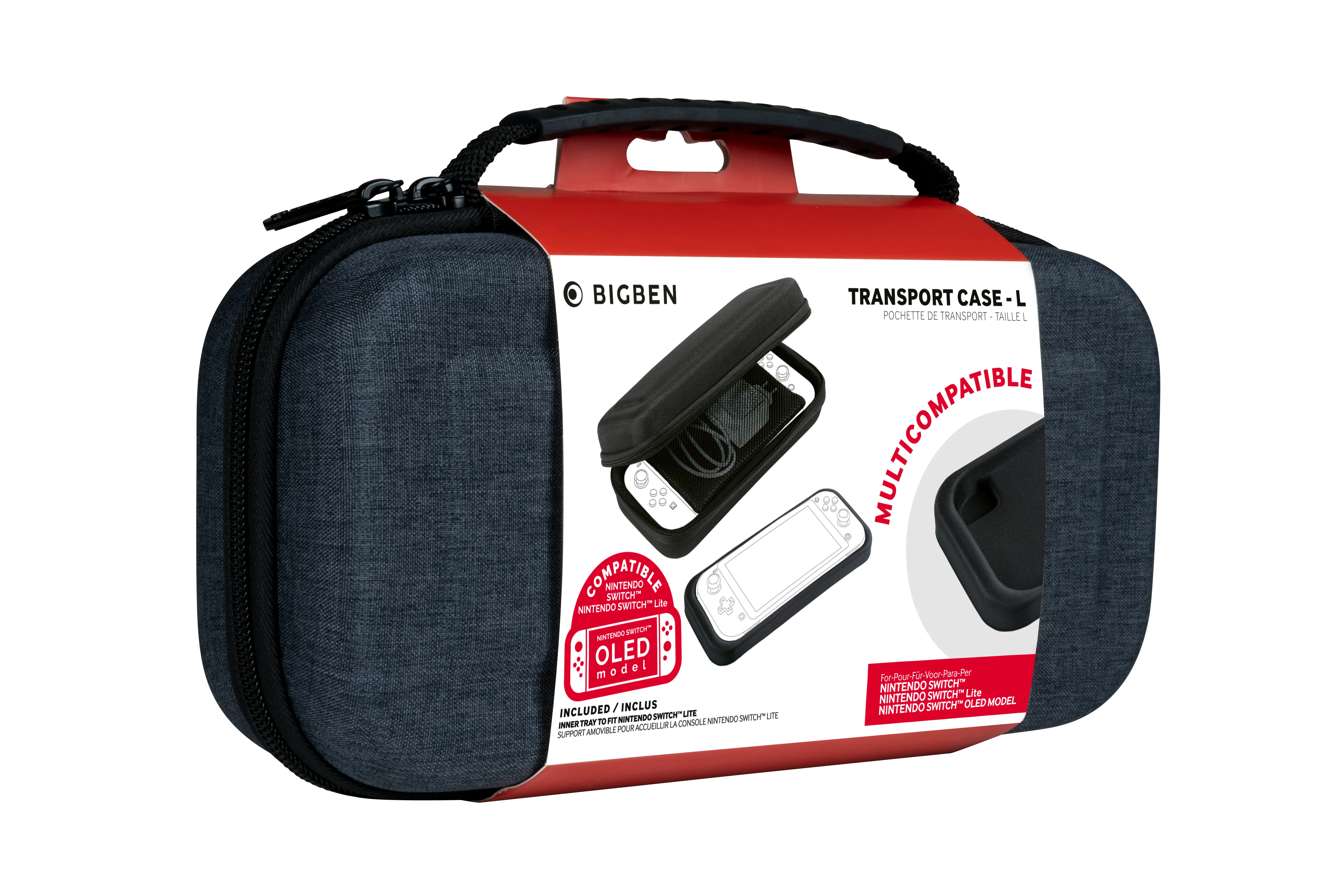 BigBen Beskyttelses taske Grå (Switch)