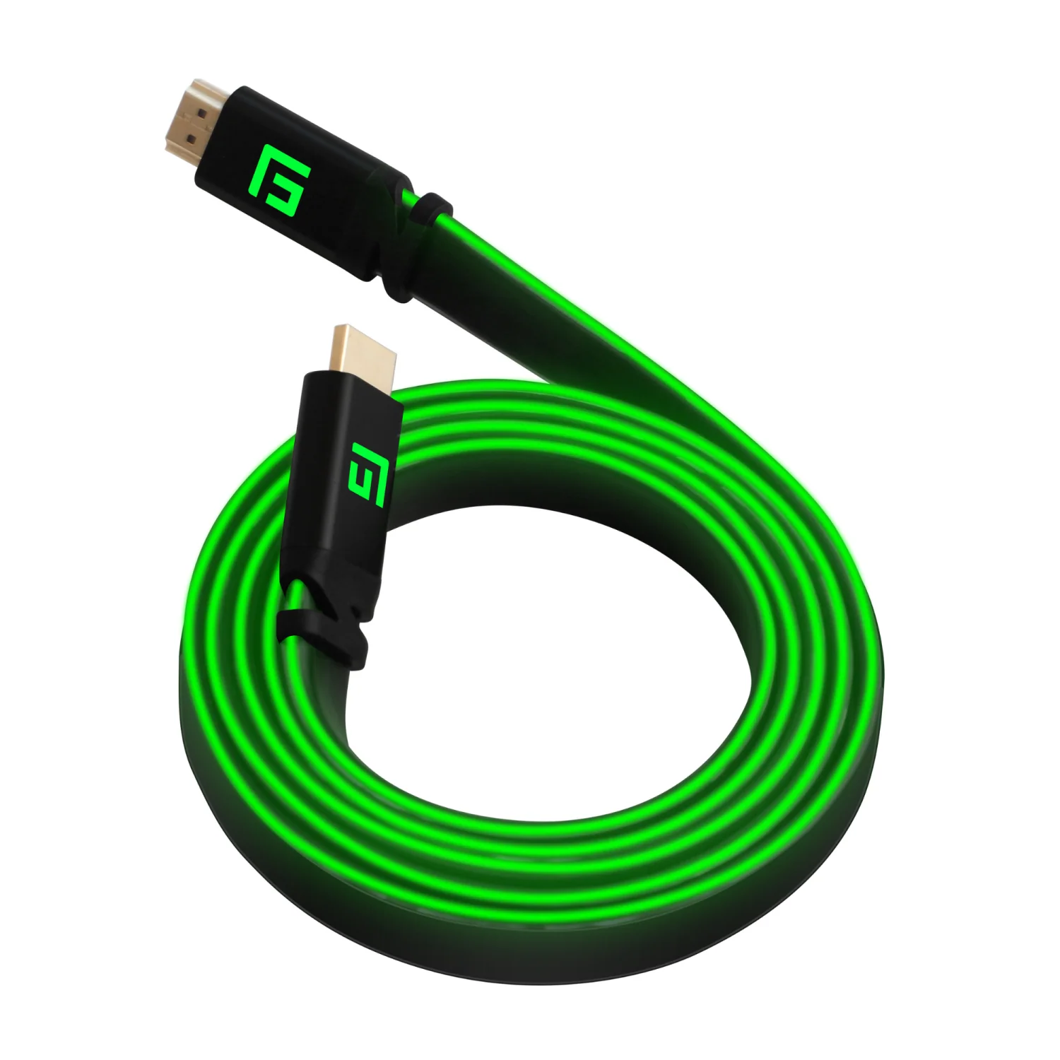 FLOATING GRIP 1.5M HIGH-SPEED LED HDMI CABLE V2.1 - GREEN