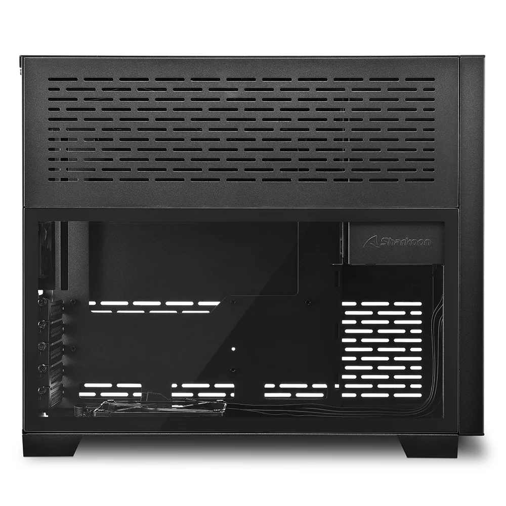Sharkoon MS-Y1000. gaming tower case (black. tempered glass side panel)