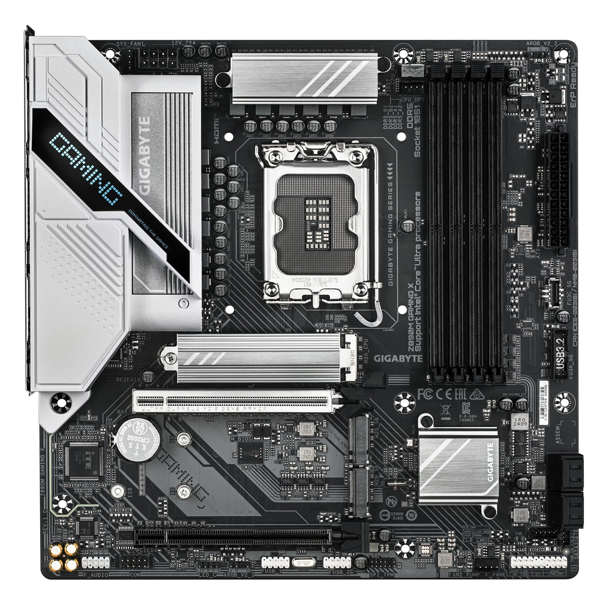 Gigabyte Z890M GAMING X Micro ATX LGA1851 sokkel Intel Z890 Express