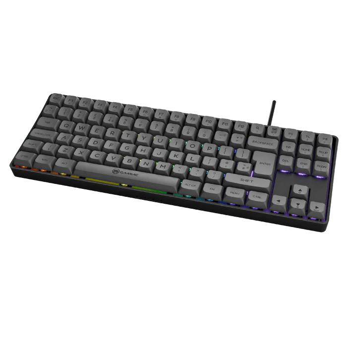 Gamiac TKL90G - Grå/Sort - TKL Tastatur Rød Switch