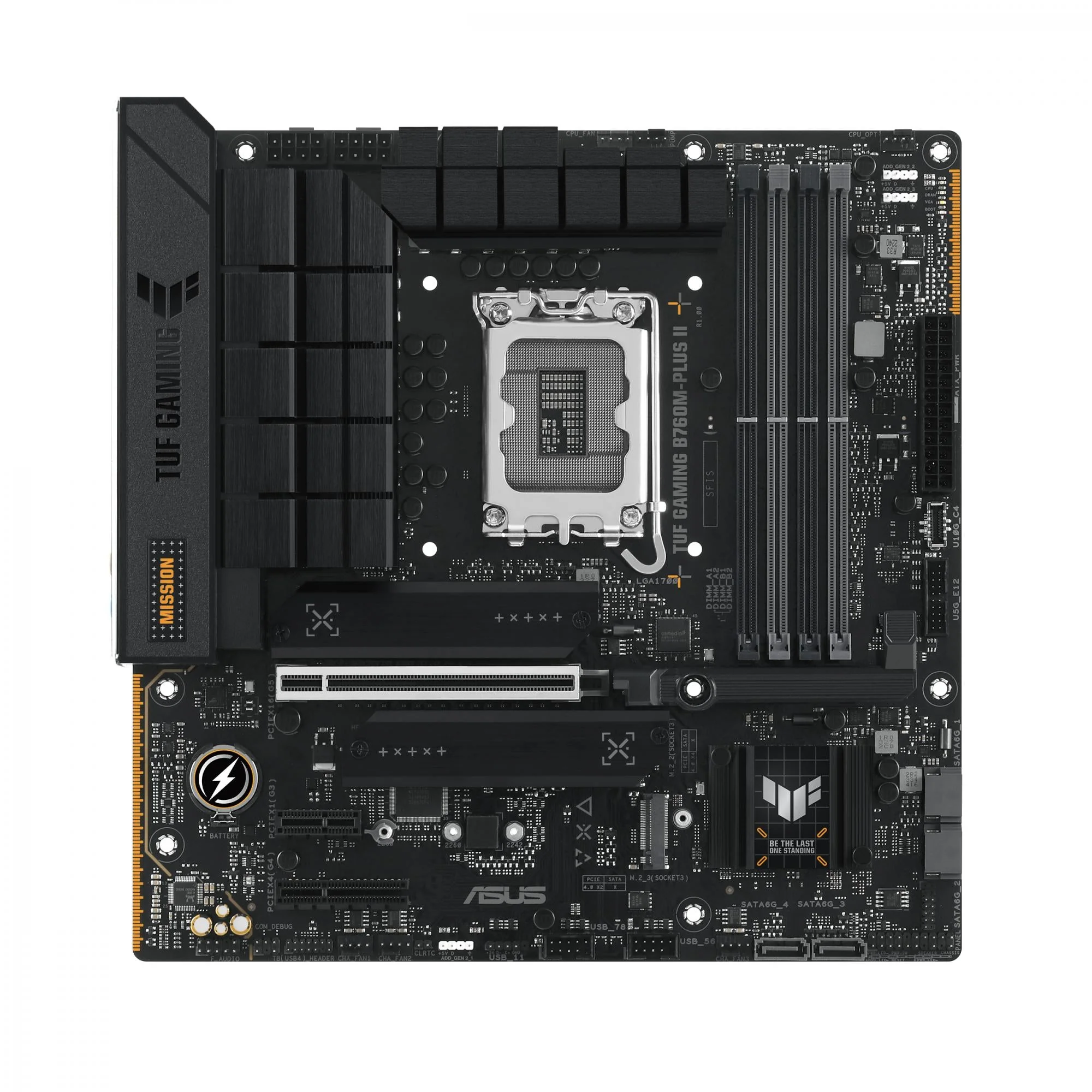 ASUS TUF GAMING B760M-PLUS II (mATX. B760. LGA 1700. DDR5)