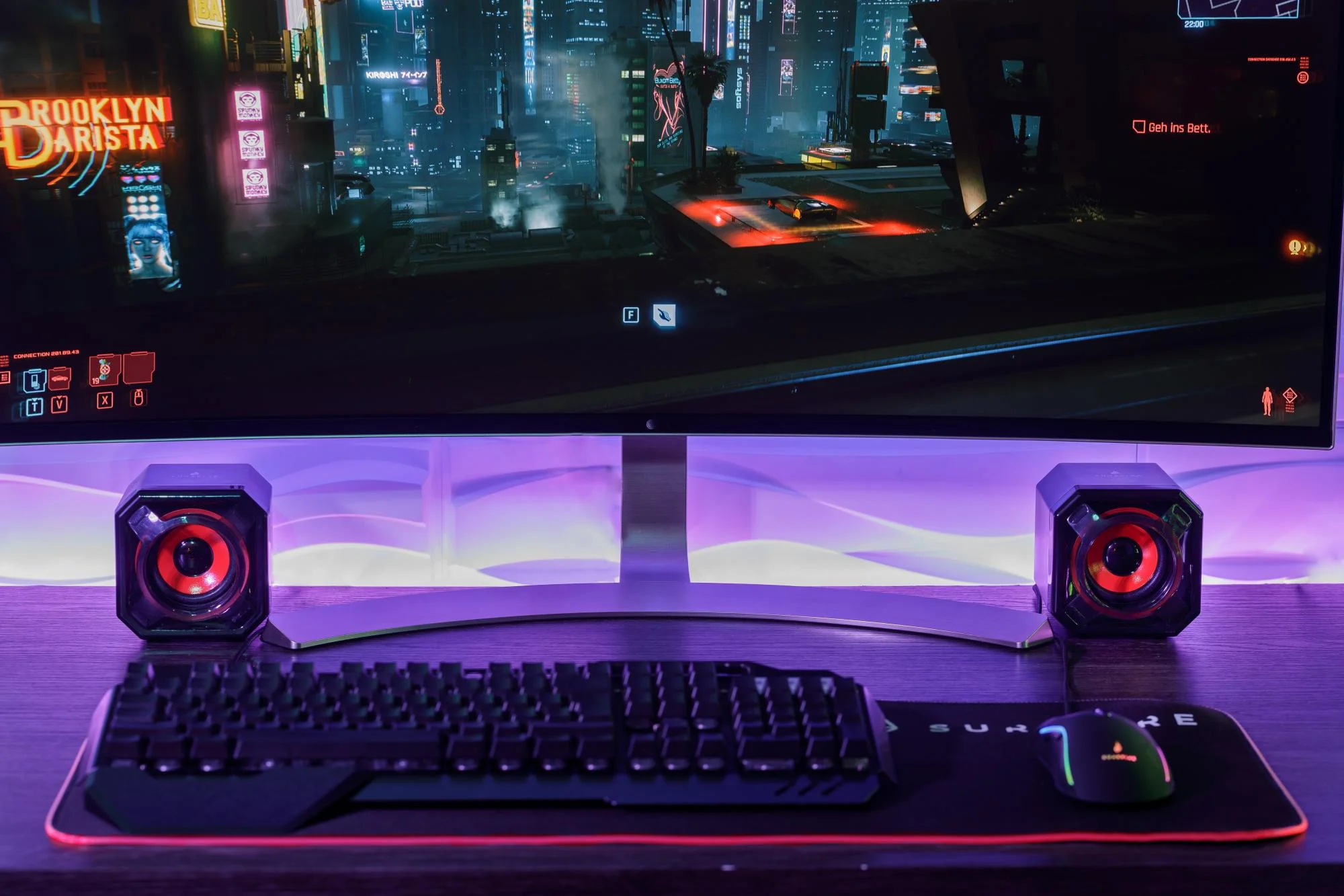 SUREFIRE - Gator Eye Gaming Højttaler. Rød