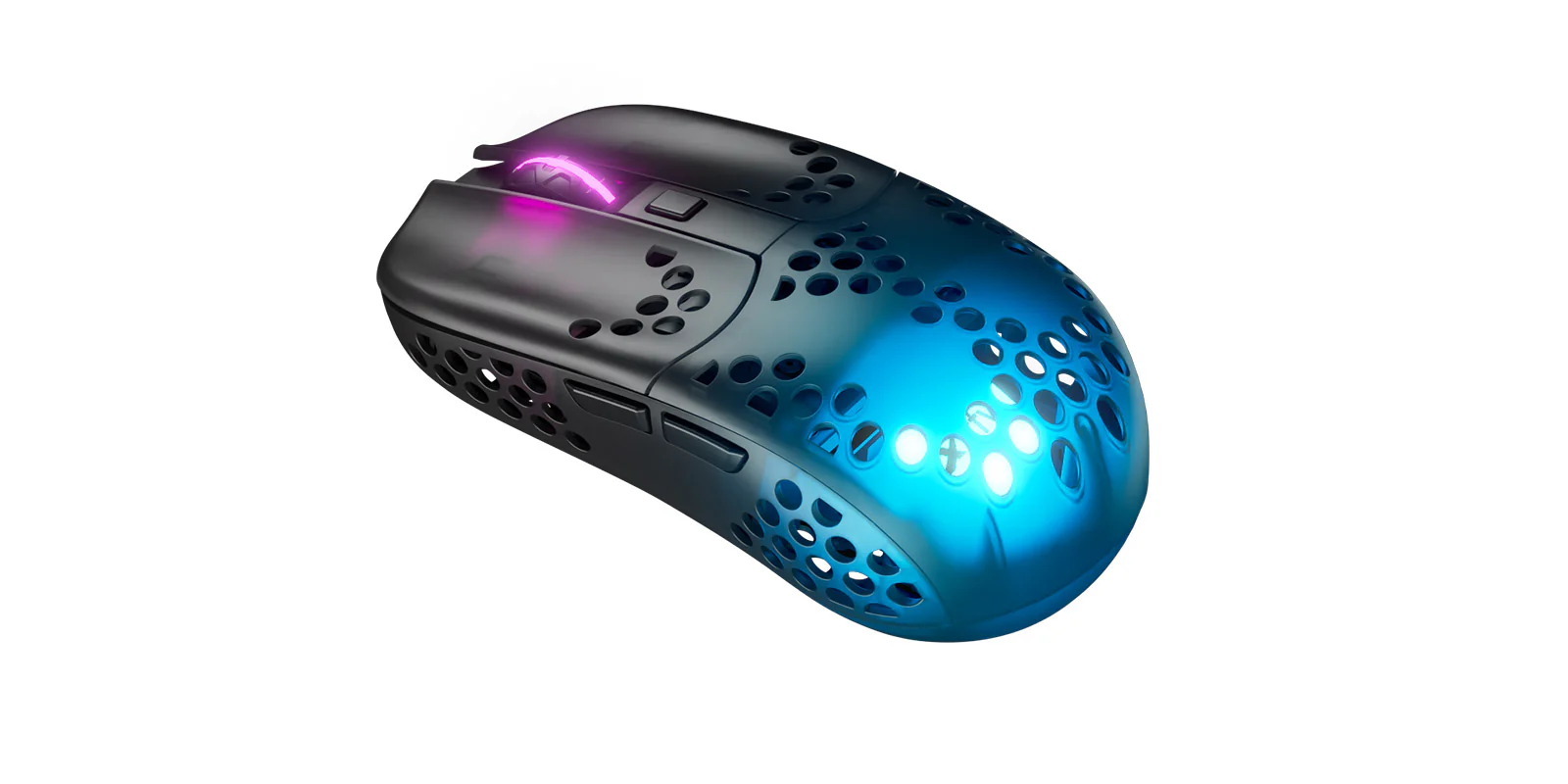 Xtrfy MZ1 Kabellose RGB-Rail-Gaming-Maus. Schwarz Transparent
