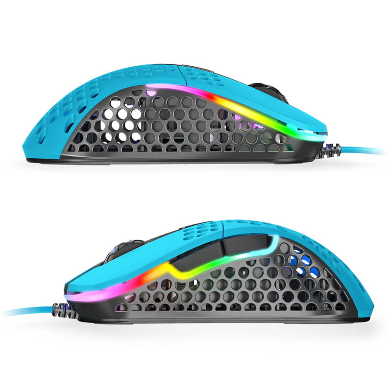 Xtrfy M4 RGB. Gaming-Maus. Miami Blue