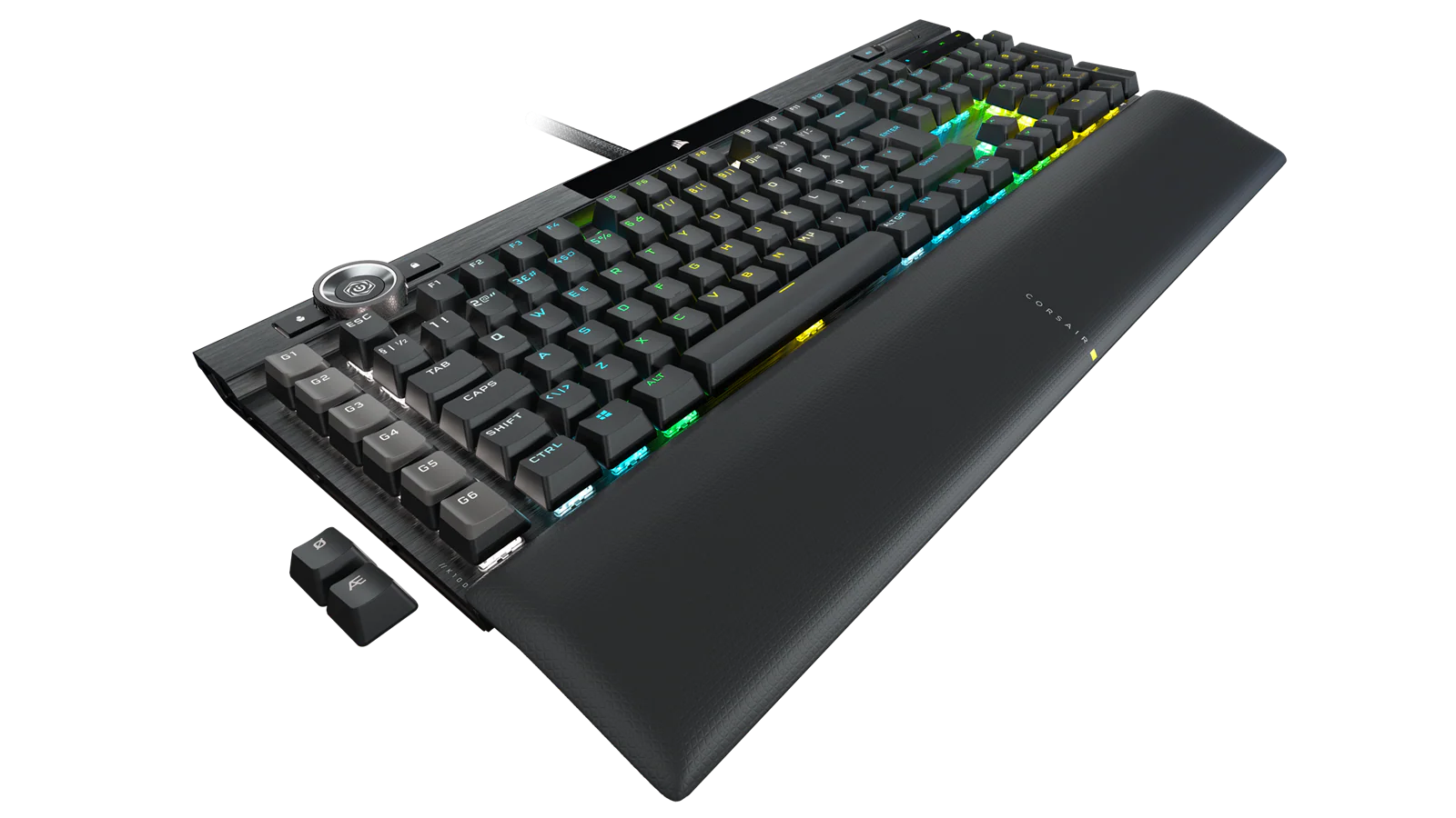 CORSAIR– Optisch-mechanische Gaming-K100-RGB-Tastatur