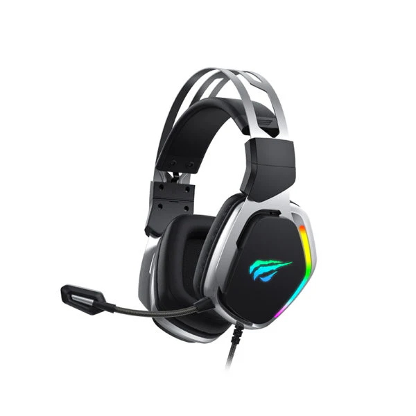 Havit Gaming H2018U Verkabelungs-Headset Schwarz Silber