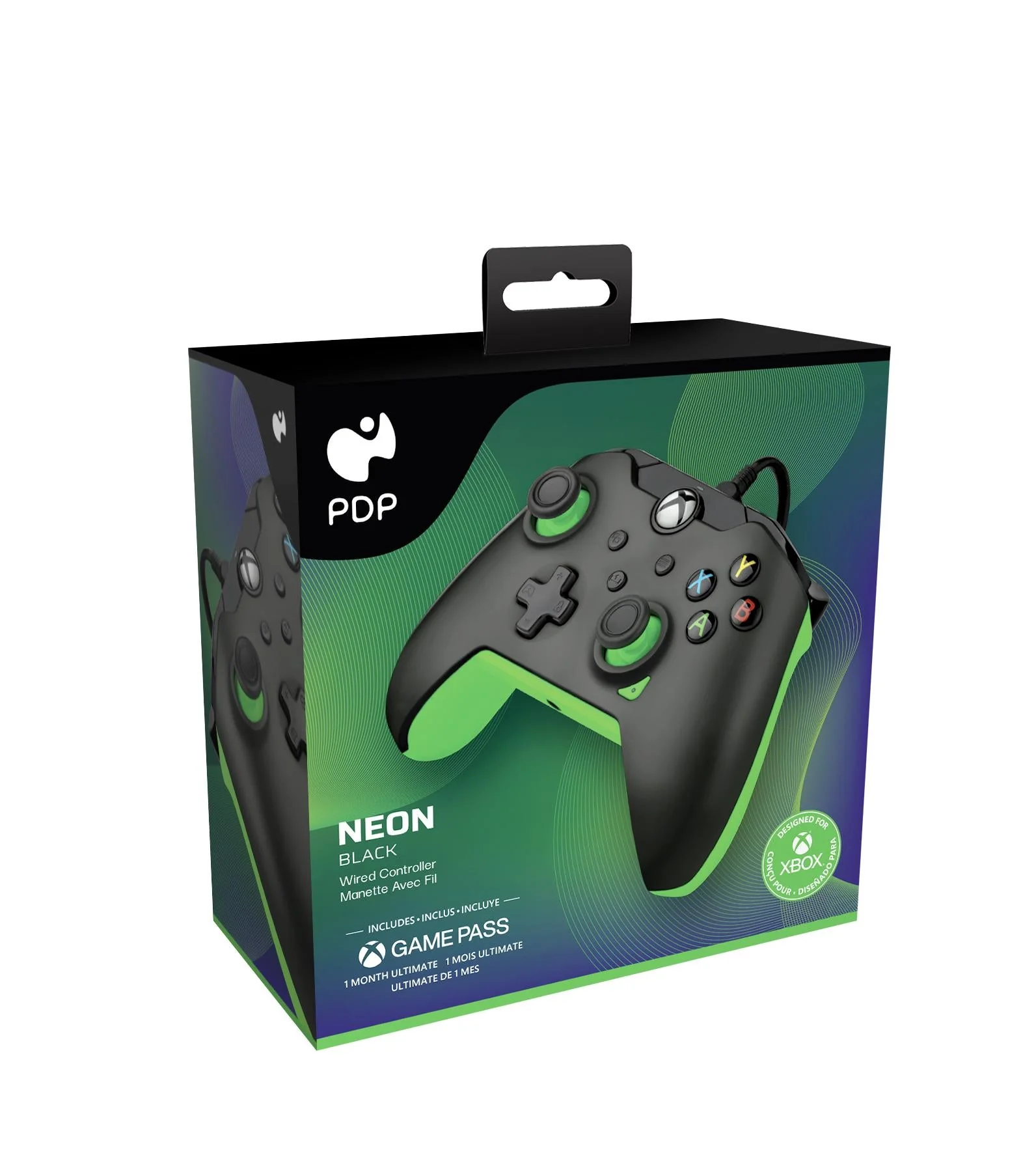 PDP Gaming Kablet Controller - Neon Sort