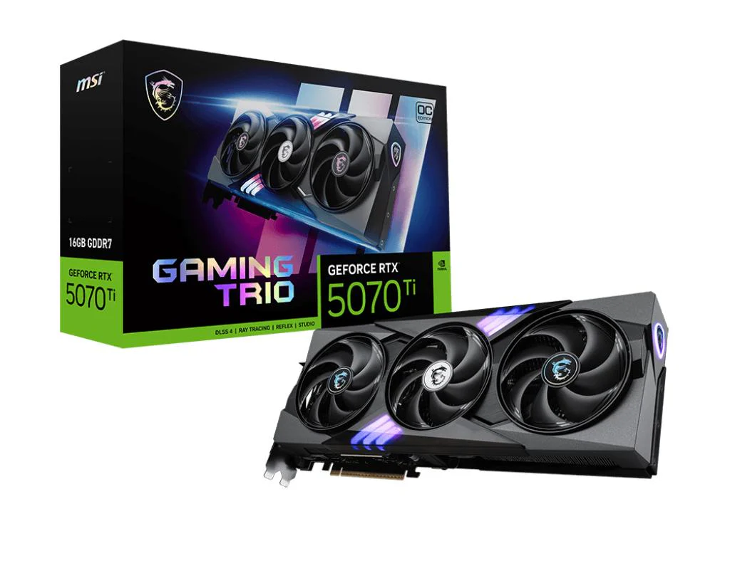 MSI GeForce RTX 5070 Ti 16G GAMING TRIO OC PLUS
