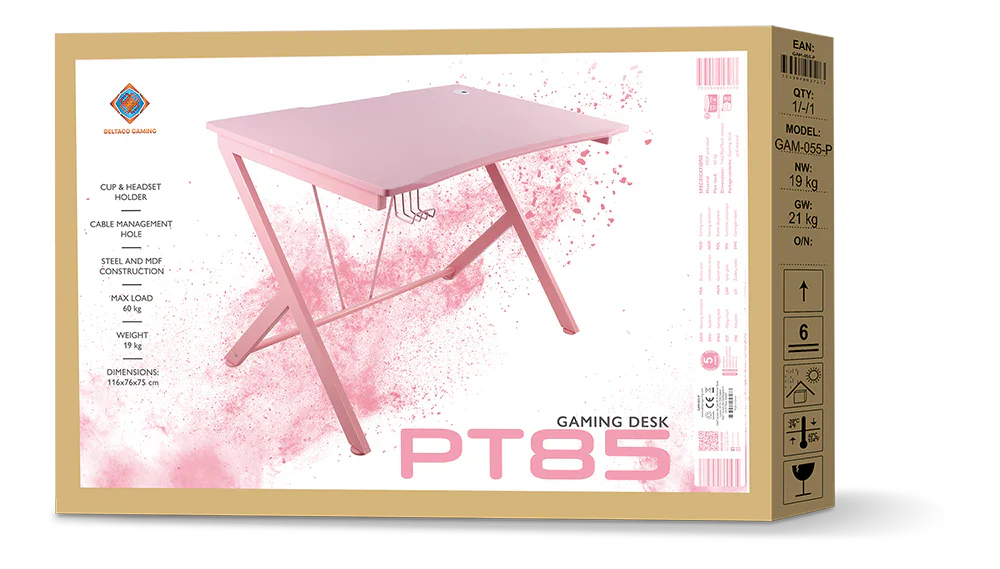 L33T - PINK LINE PT85 Gaming Bord - Pink