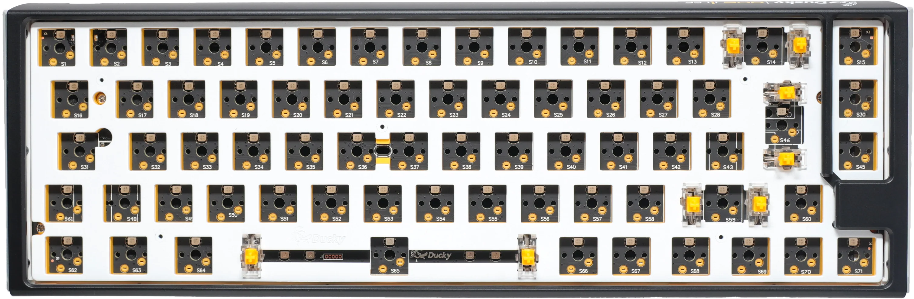 Ducky One 3 - Hot Swap ISO Barebone Black - SF 65% - RGB - Without Switches/keycaps